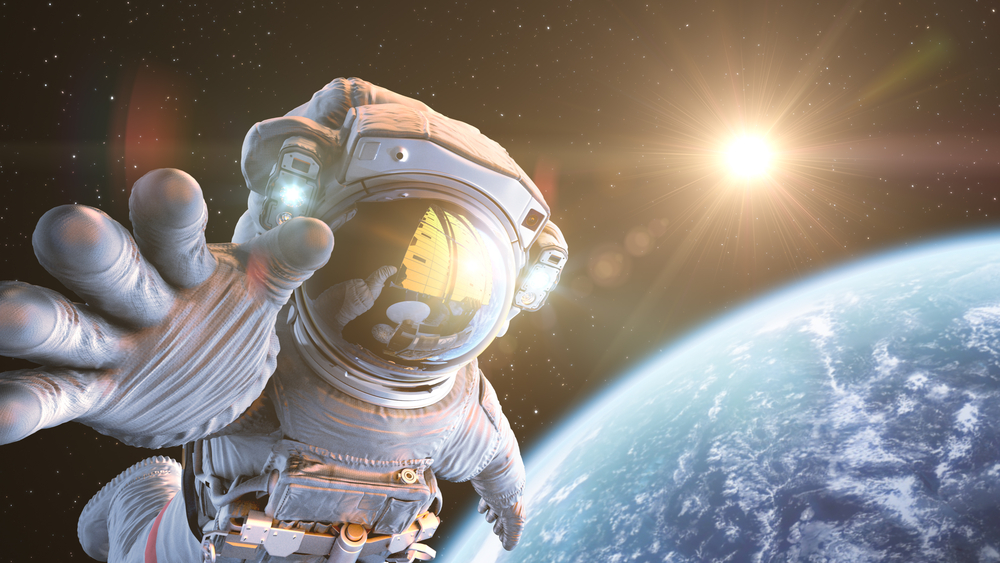 Astronaut,in,an,outer,space,,3d,render