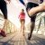 Three,runners,sprinting,outdoors, ,sportive,people,training,in,a