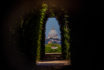 St.,peter's,basilica,as,seen,from,the,keyhole,on,the