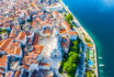 Aerial,view,of,the,city,of,sibenik,in,the,summer