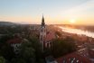 Belgrade,serbian,orthodox,church,in,szentendre,hungary.,amazing,aerial,view