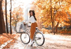 bicikli, park, sport, ősz