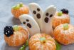 Healthy,fruit,halloween,treats.,banana,ghosts,and,clementine,orange,pumpkins