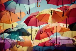 esernyő, színes, ernyő