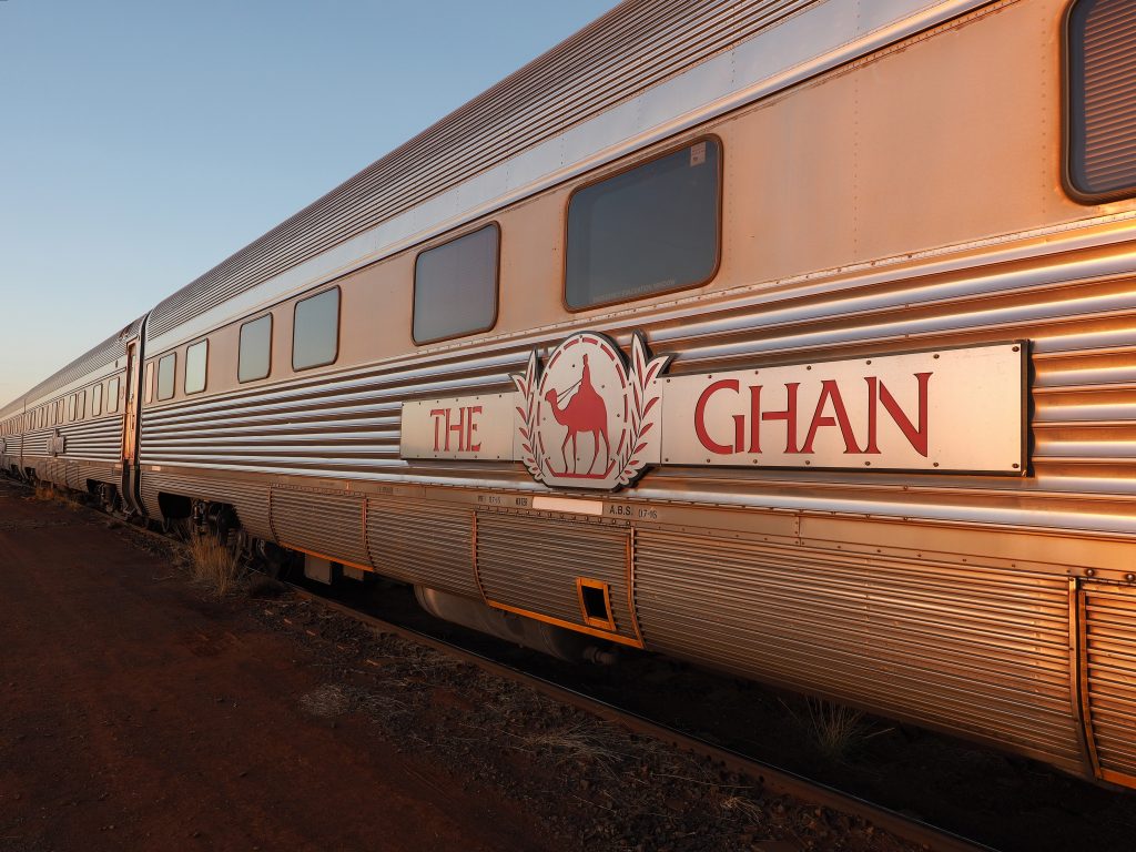 vonat vasút the ghan ausztrália