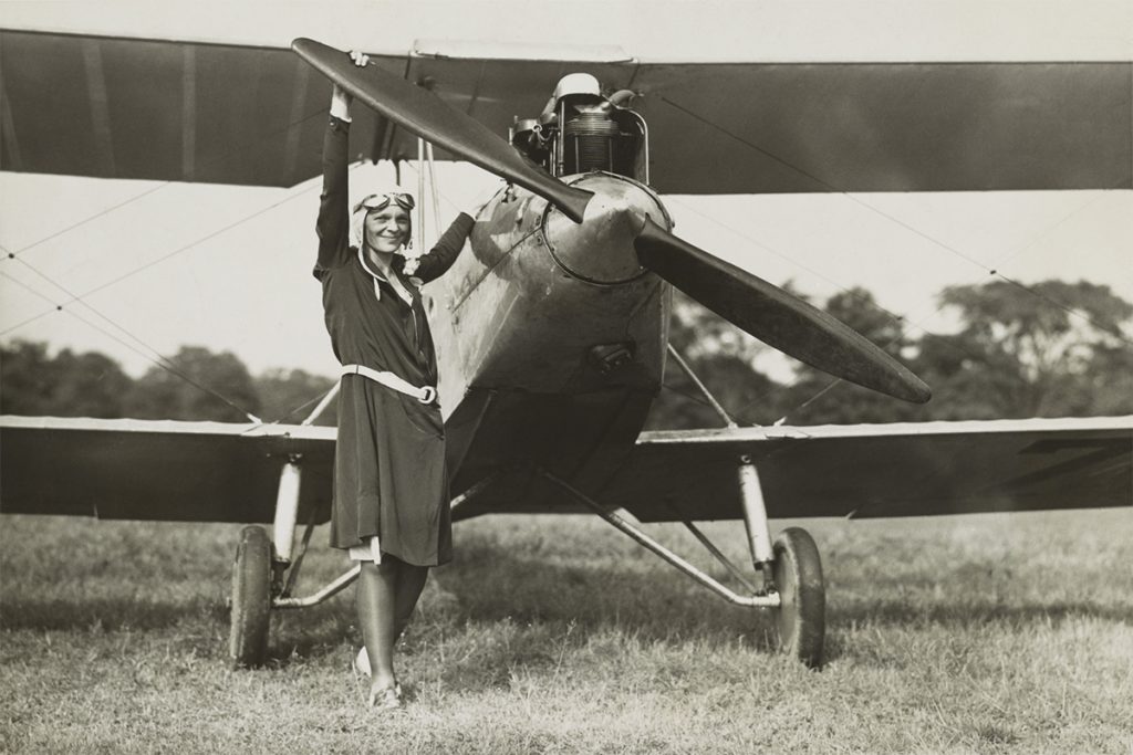 Amelia Earhart Elforditja Egy Repulogep Propelleret Amit 1928 Ban Vasarolt