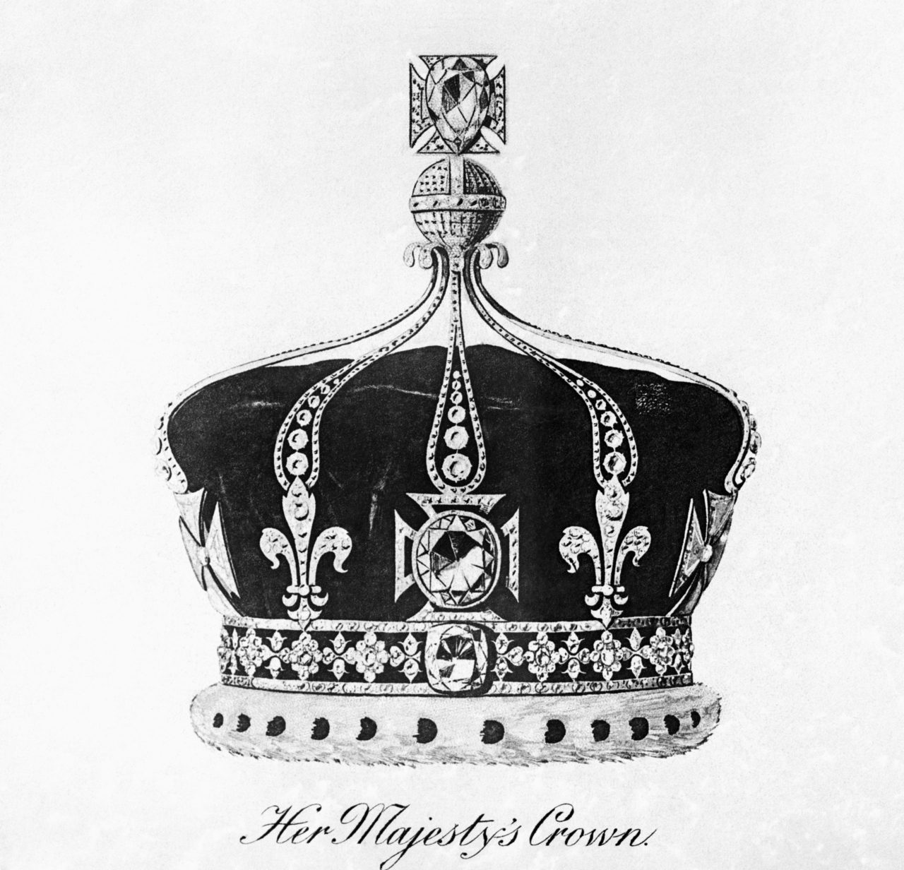 II. Erzsébet, Koh-i-Noor, korona, ékszer