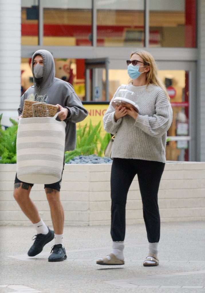 Exclusive: Shia Labeouf And Mia Goth Are Spotted Out Shopping In Pasadena, California.