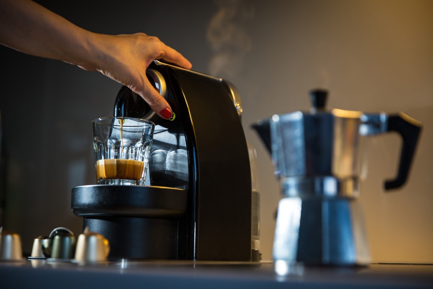Model Kitchen Coffee Machine. Настройка кофе кофемашина
