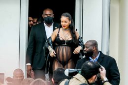 Rihanna, Párizs, kismama outfit