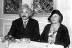 Albert Einstein And His Wife On Board The S.s. Belgenland , 1930