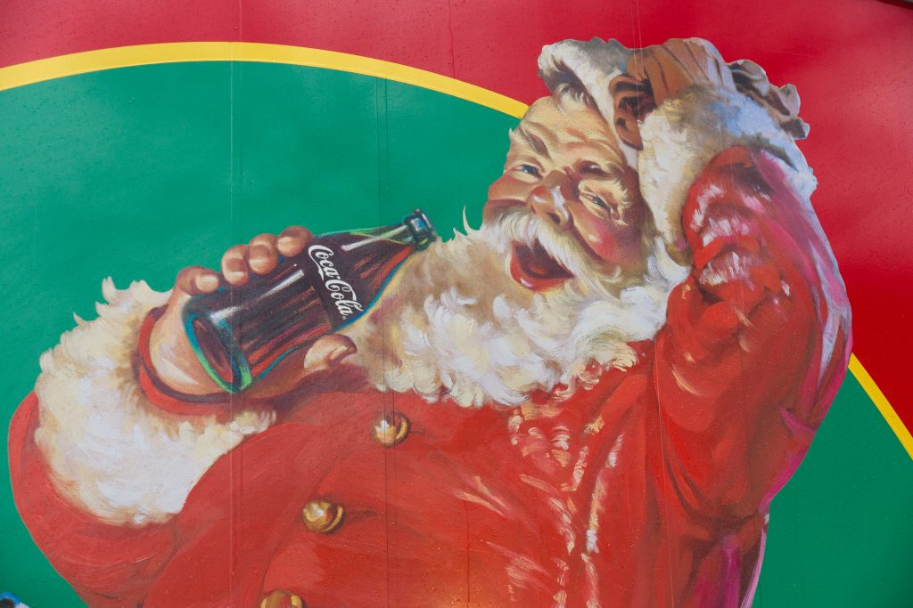 Potsdam,,germany, ,december,10:,coca Cola,iconic,santa,claus.,christmas