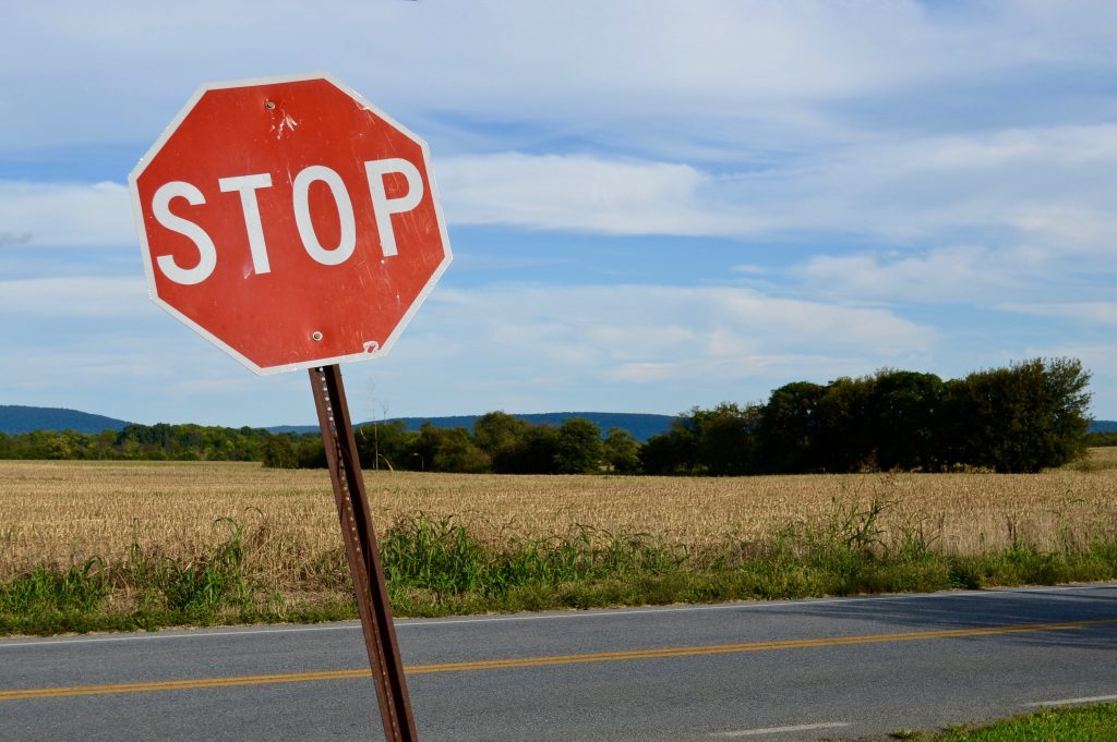 Stop,sign,,landscape