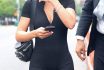 Sofia Richie Rocks A Serious Low Cut One Piece Black Bodysuit In New York City