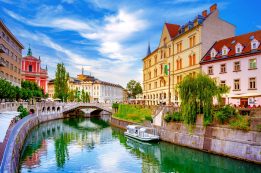 Ljubljana óvárosa impozáns látványt nyújt