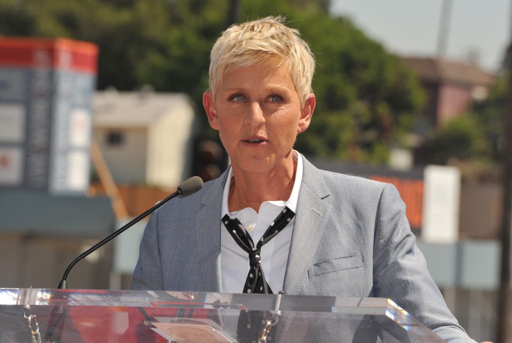 Ellen,degeneres,on,hollywood,blvd,where,she,was,honored,with