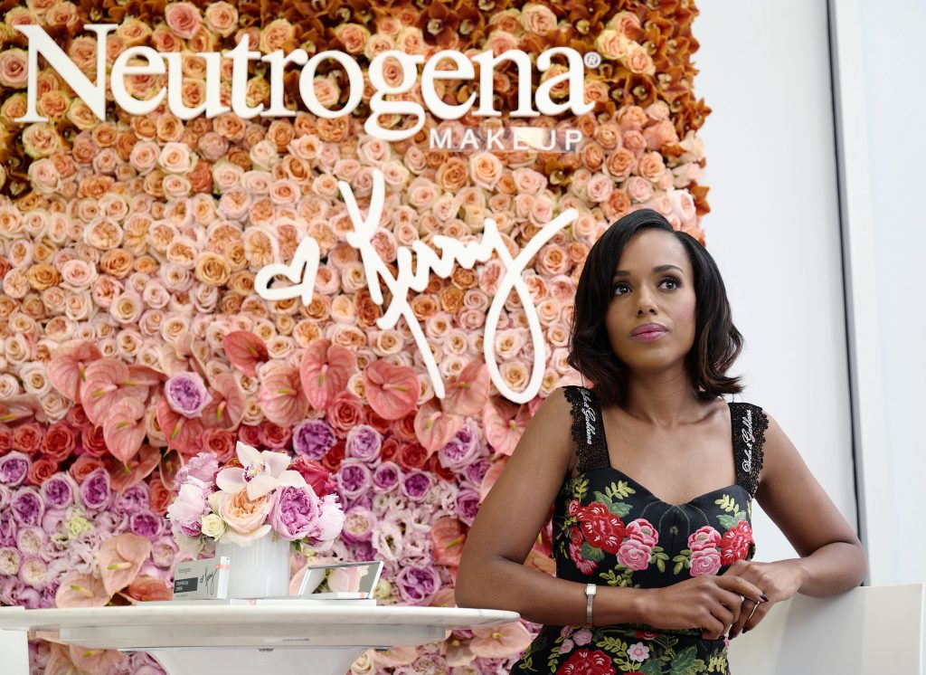 Exclusive: Creative Consultant Kerry Washington Makes A Surprise Appearance At The Ulta Store In Nyc For Her Neutrogena X Kerry Make Up Launch.
