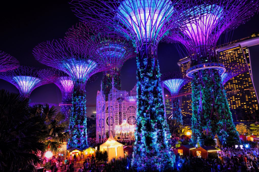 Singapore, ,december,22,,2015:,christmas,wonderland,at,gardens,by