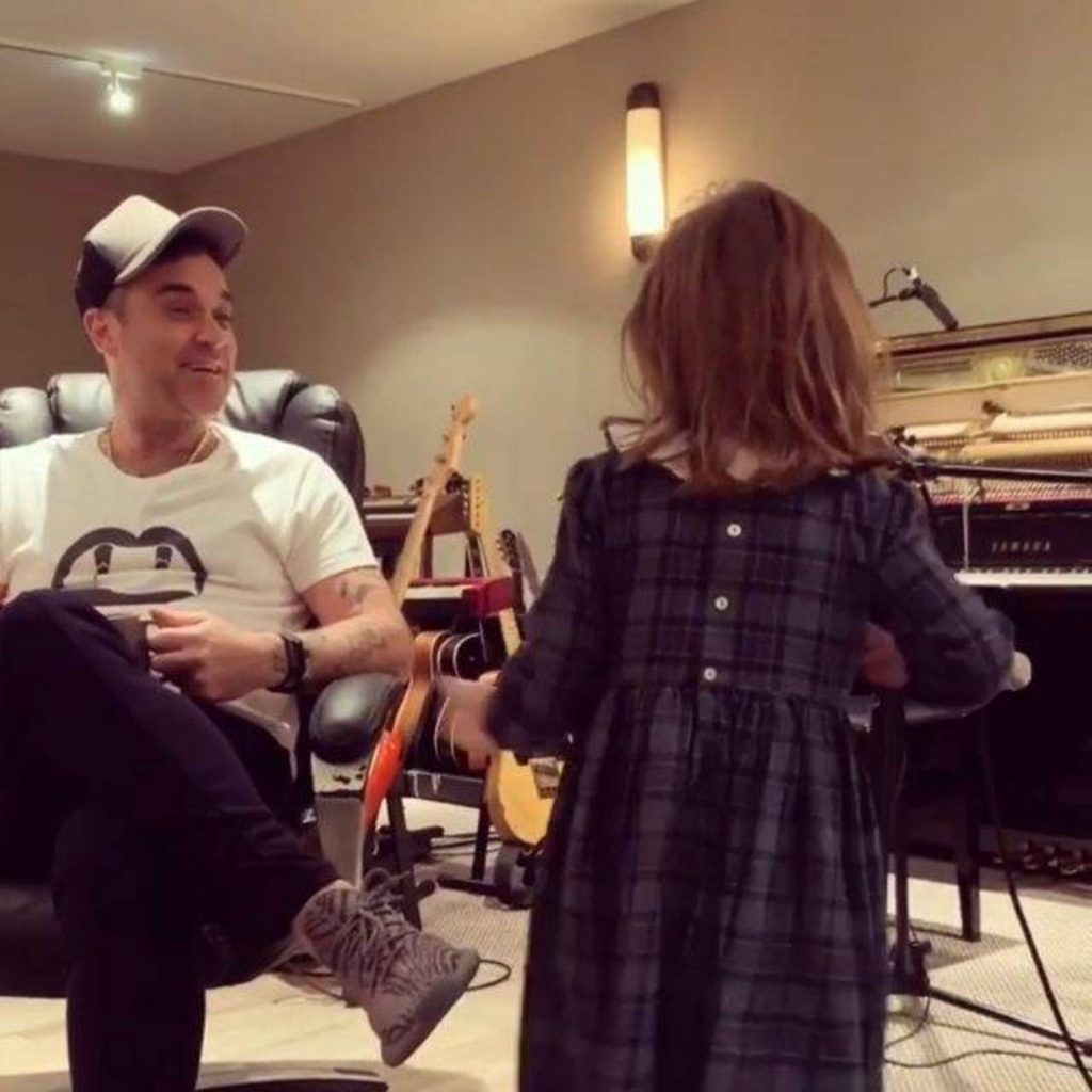 Robbie Williams és lánya, Teddy