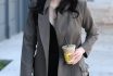 Ali Lohan Grabs An Iced Coffee From Alfred's On Melrose Place