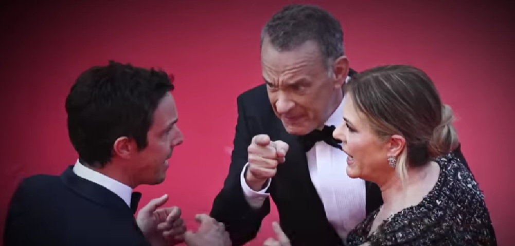 Tom Hanks a képek szerint meglehetősen ideges volt Cannes-ban, pedig szó sem volt erről