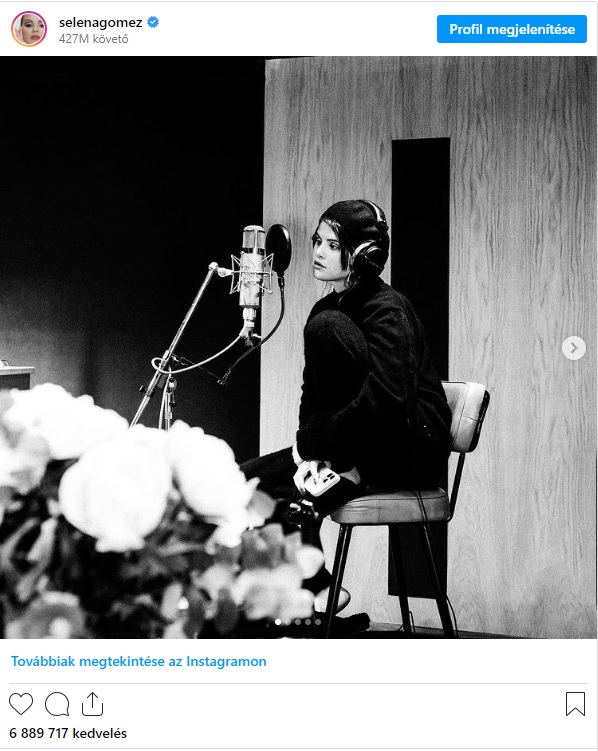 Selena Gomez az Instagramján is utalt rá, hogy új dalokkal készül / Kép forrása: Selena Gomez / Instagram