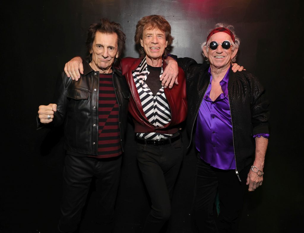 The The Rolling Stones ilyen jó kedvvel készült a bulira / Kép forrása: Kevin Mazur / Getty Images