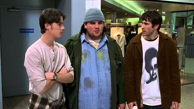in mallrats 1995 willams first line is what do you work v0 v2143yvcc9ca1