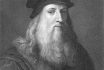 Black And White Portrait Of Leonardo Da Vinci