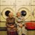 Two Senior Woman In Launderettes, Laughing, Portrait