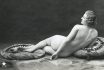 Nude Woman Reclining On Pillows