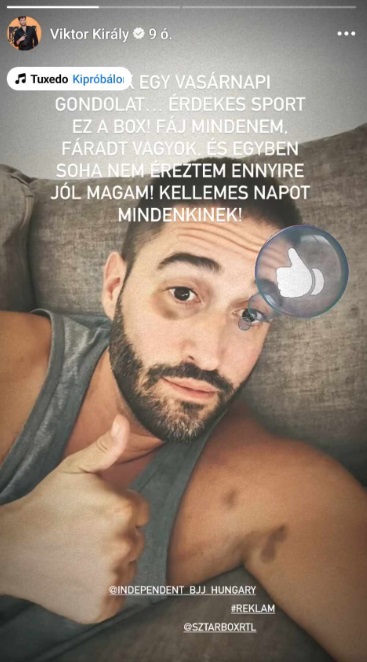 Király Viktor nemcsak testén érzi a változást, hanem a lelkében is / Kép forrása: Instagram / Király Viktor