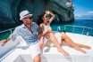 Couple In Love Enjoying Summer Vacations On A Yacht In Zakynthos Greece Navagio Beach And Having Fun Traveling Again During Coronavirus Outbreak