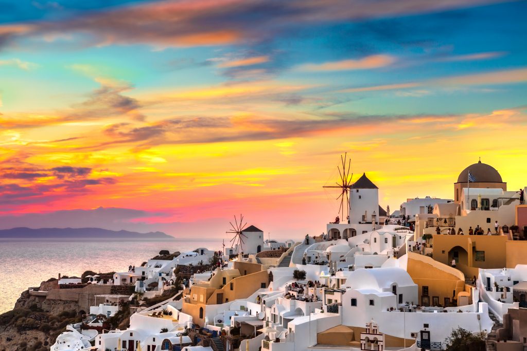 View Of Oia The Most Beautiful Village Of Santorini Island