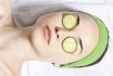 Cucumber Slices Over Eyes