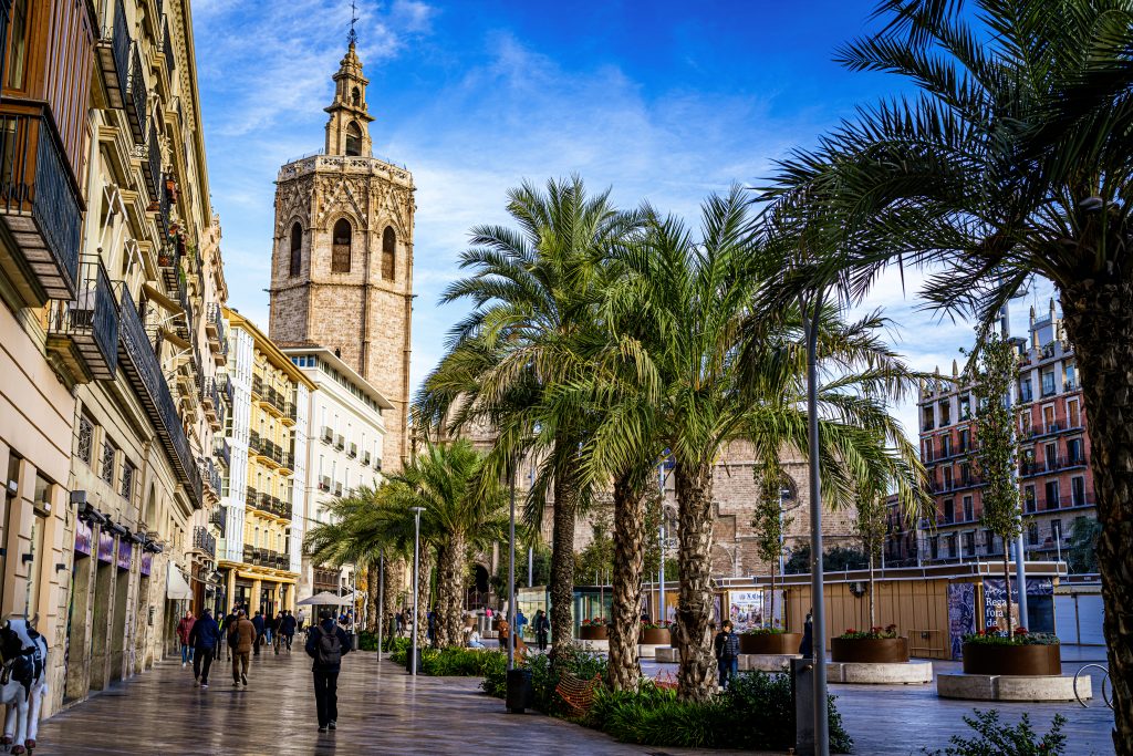 Bell Tower Of The Valencia Cathedral (el Miguelete O Torre Del Micalet)