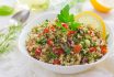 Tabbouleh Salad With Quinoa, Parsley And Vegetables