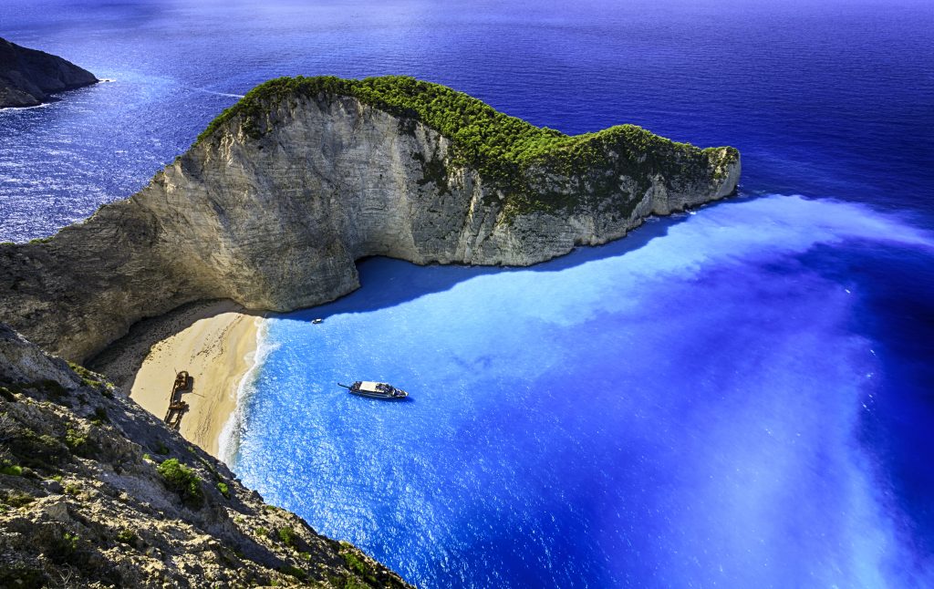 Navagio Beach (shipwreck Beach), Zakynthos Island, Greece. Prophoto Rgb.