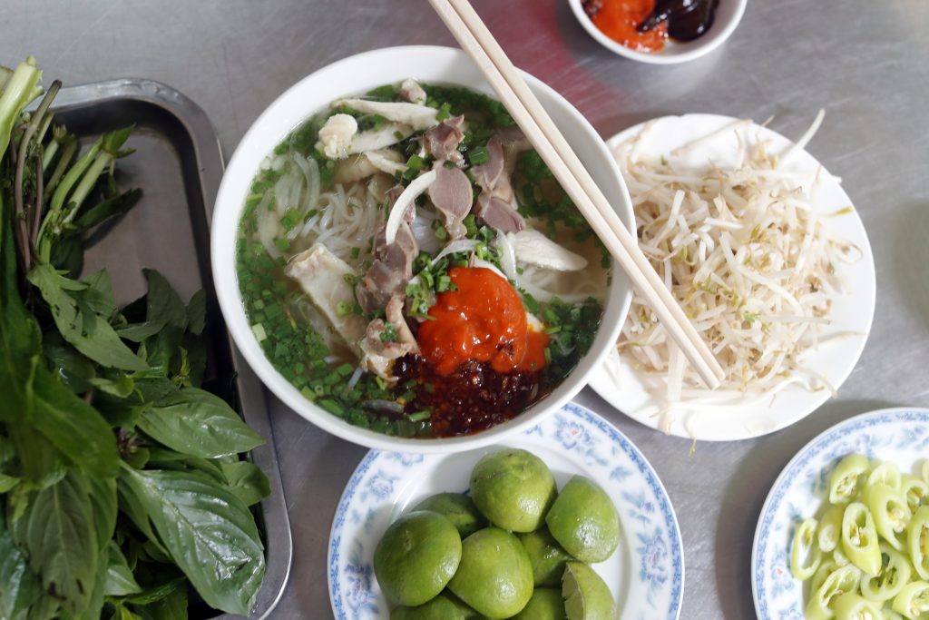 Bowl Of Vietnamese Noodle Soup Known As Pho. Ho Chi Minh City. Vietnam.