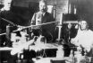 Marie And Pierre Curie In Their Lab