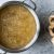 Bone Broth Bouillon In Metal Pan.