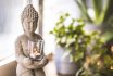 Statue Of Buddha And A Small Meditation