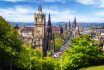 View From The Calton Hill On Princes Street In Edinburgh, Scotland, Uk