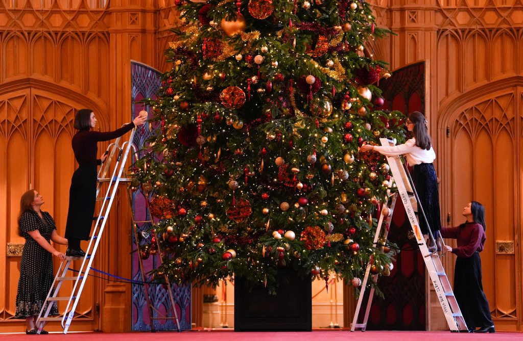 Christmas Decorations At Windsor Castle