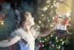 Beautiful Preteen Girl Ballet Dancer Is Holding The Nutcracker On Her Hands