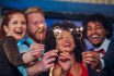 Two Couples With Sparklers