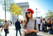 Young Tourist Woman Enjoying Paris