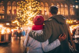 Romance On Christmas Market