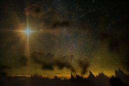 Perseid Meteor Showerthe Starry Night. Elements Of This Image Furnished By Nasa.