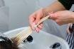 Washing Hair Dye From A Hairdresser, Removing Foil From Hair.